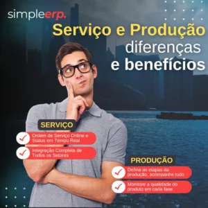 serviço e produção